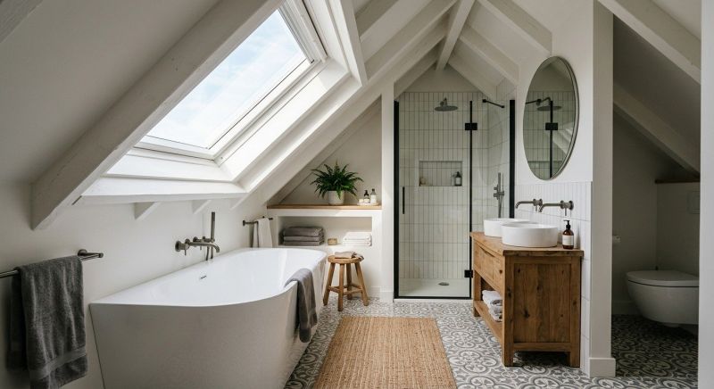 Attic Bathroom Remodeling in Nashua, NH